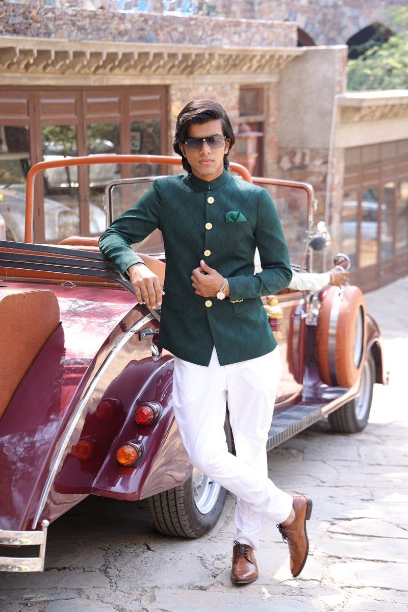 Bottle Green Jodhpuri Suit – Hartansh Clothing Pvt Ltd