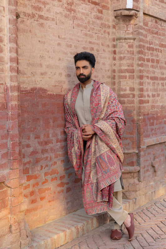 Handloom Nazakat Shawl with Kurta Ensemble Hartansh Clothing Pvt Ltd