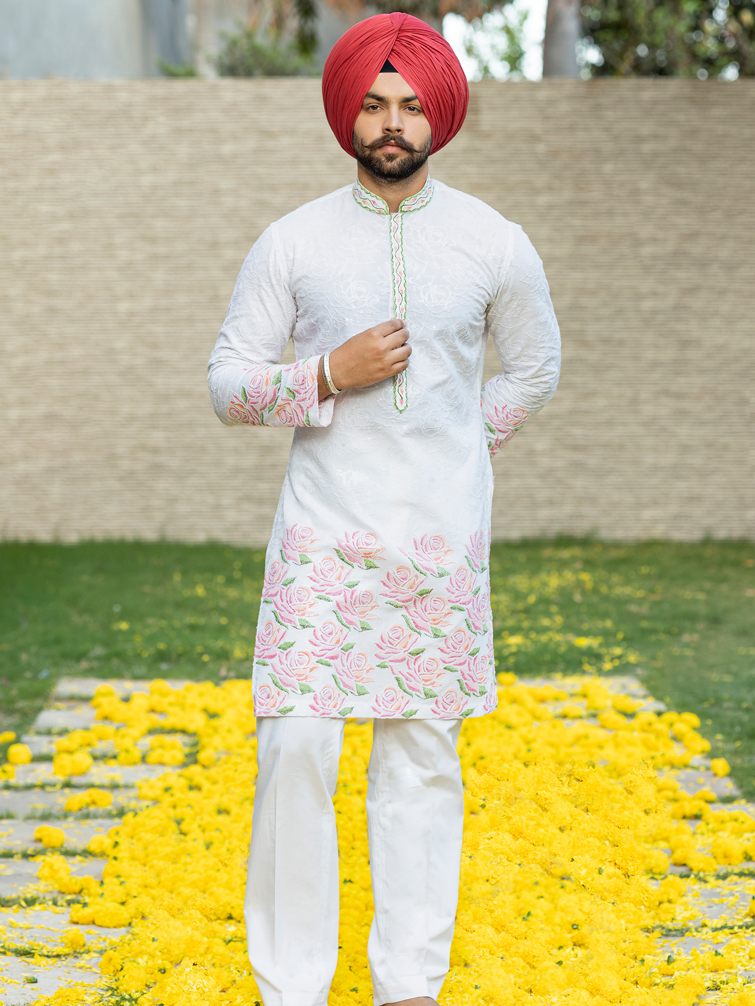 Pathani Punjabi Kurta Pajama With Turban Kurta Pajama Design With