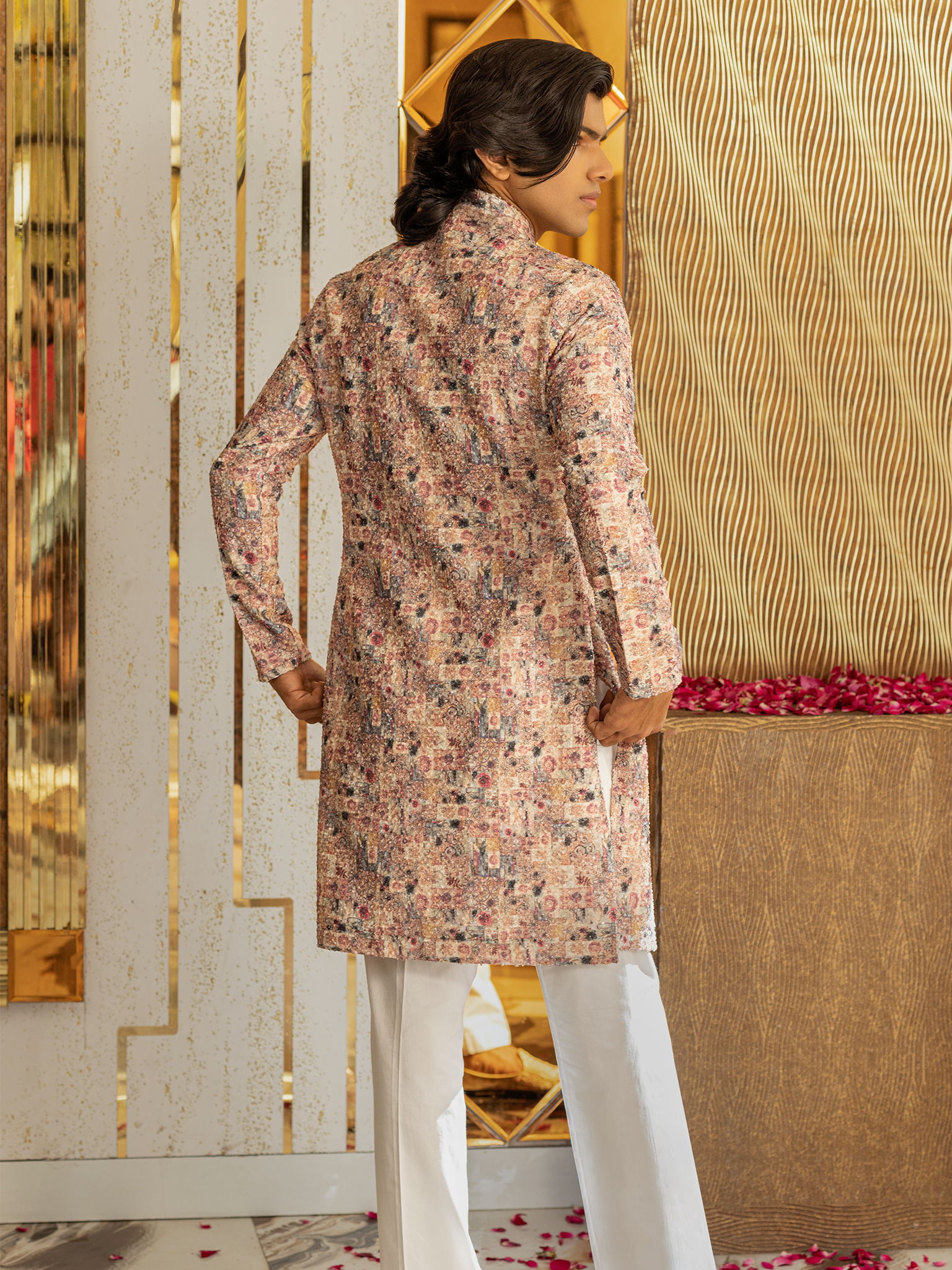 Hand-Painted Kurta Pyjama Hartansh Clothing Pvt Ltd
