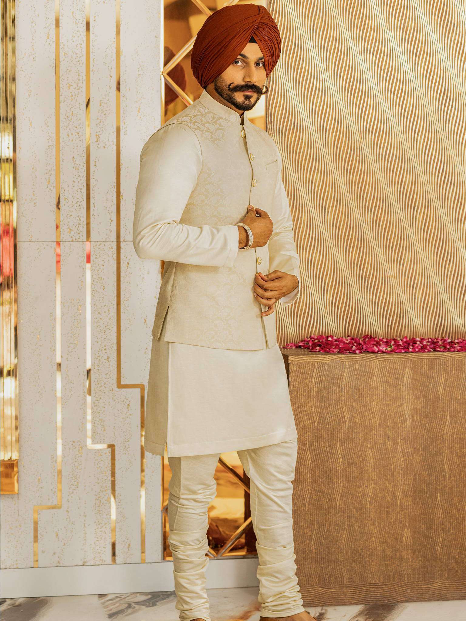 Luxurious Kurta Set with Jacket Hartansh Clothing Pvt Ltd
