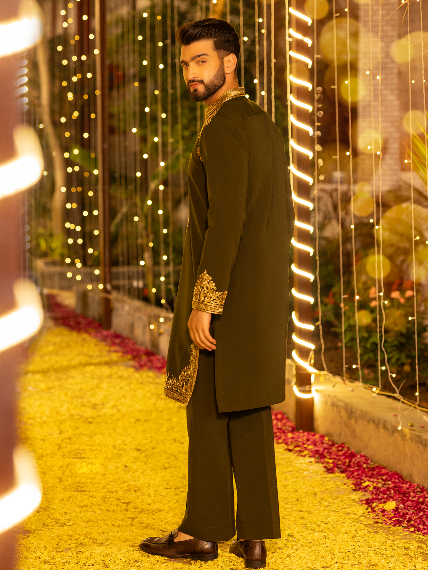 Hand-Painted Kurta Pyjama Hartansh Clothing Pvt Ltd