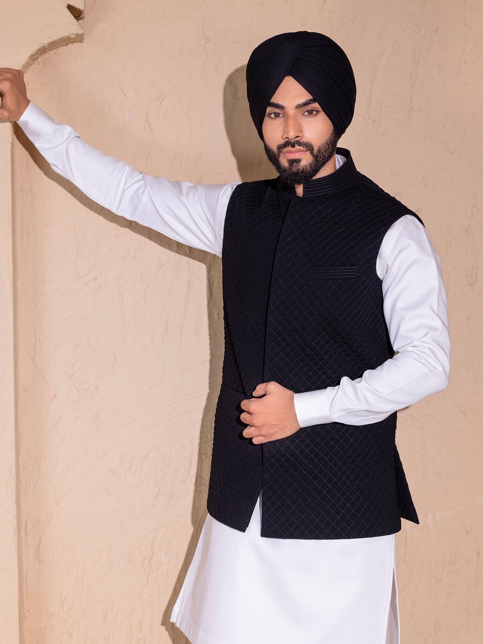 Pathani Punjabi Black Kurta Pajama Punjabi Pathani Suit Black Men