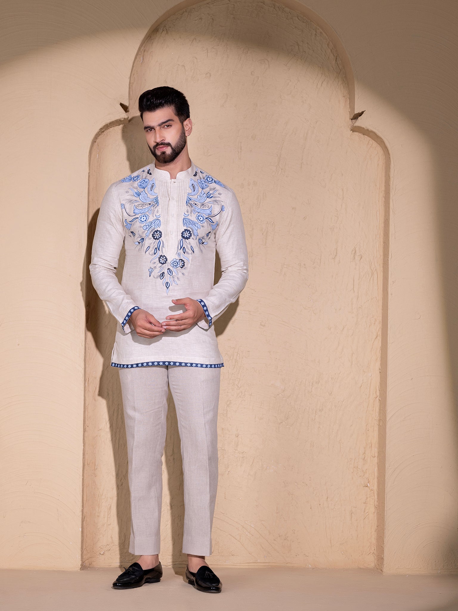 Dusty Cream Shirt Hartansh Clothing Pvt Ltd