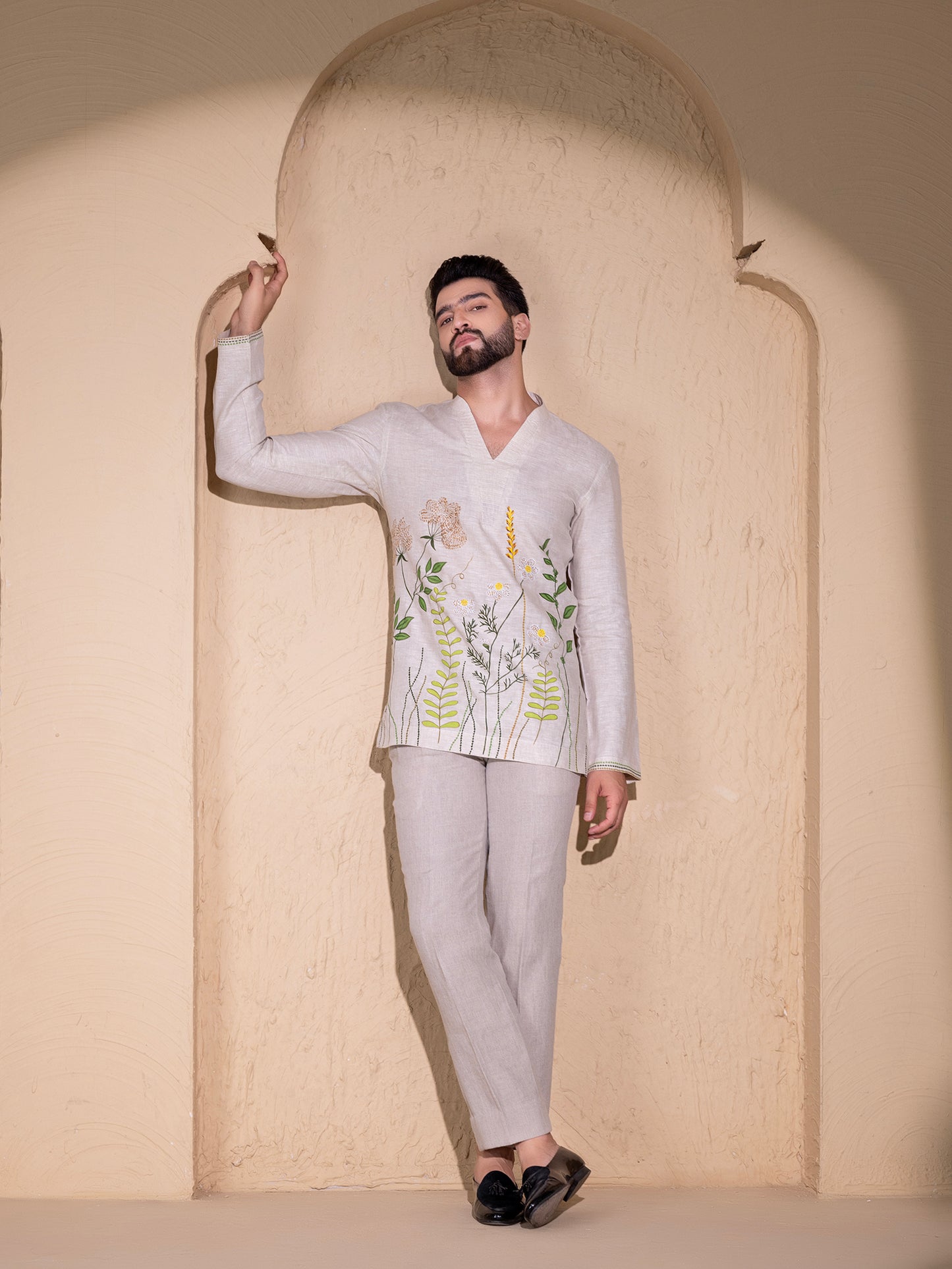 Dusty Cream Shirt Hartansh Clothing Pvt Ltd