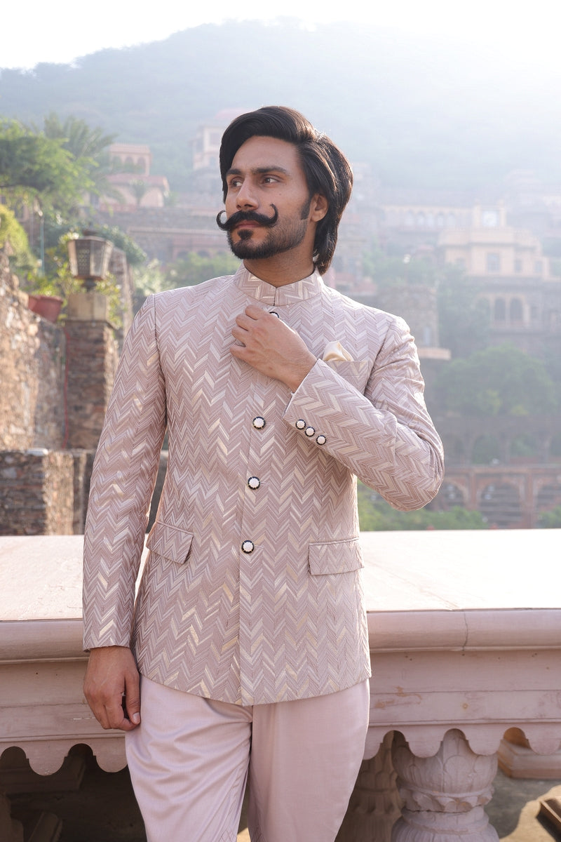 Dusty Pink Jodhpuri Suit Hartansh Clothing Pvt Ltd Dusty Pink Jodhpuri Suit Hartansh Clothing Pvt Ltd