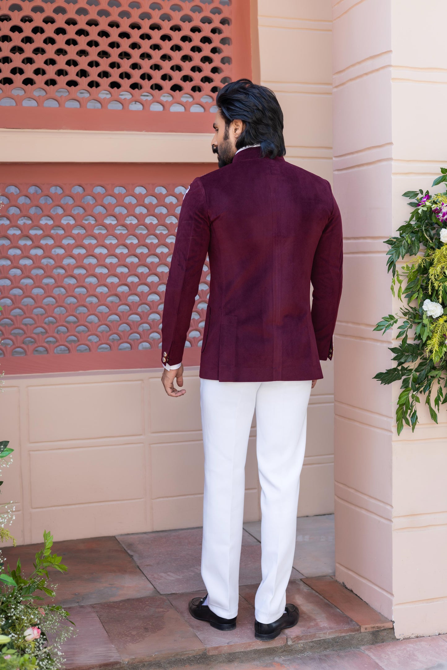 Regal Velvet Bandhgala Suit Hartansh Clothing Pvt Ltd