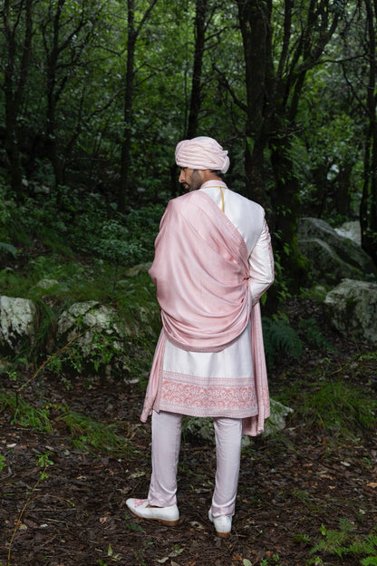 Regal Pink Sherwani Ensemble Hartansh Clothing Pvt Ltd