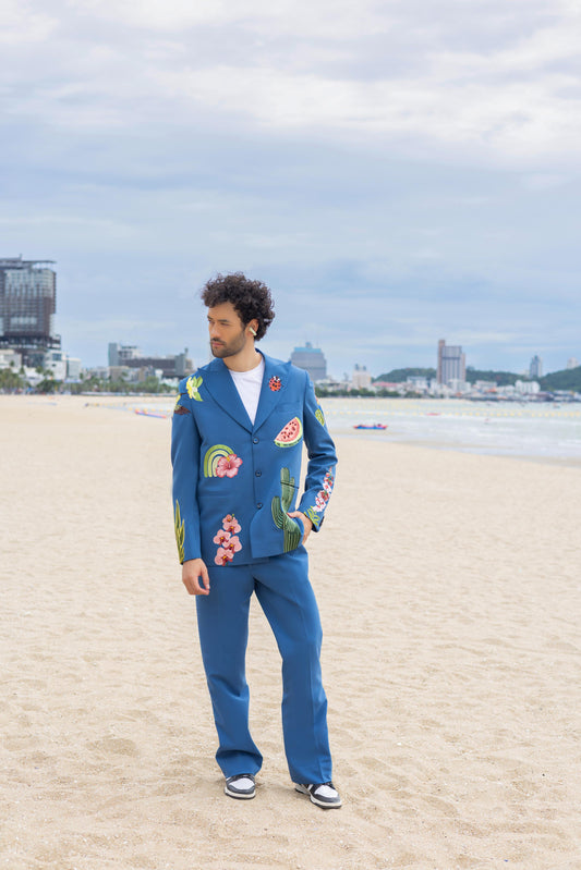 Ocean Bloom Suit Hartansh Clothing Pvt Ltd