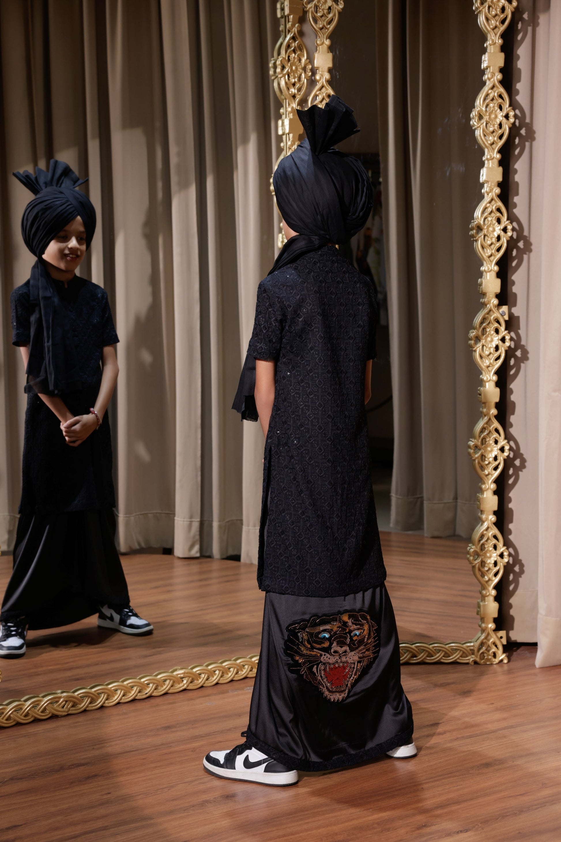 Black Kurta Chadra Hartansh Clothing Pvt Ltd