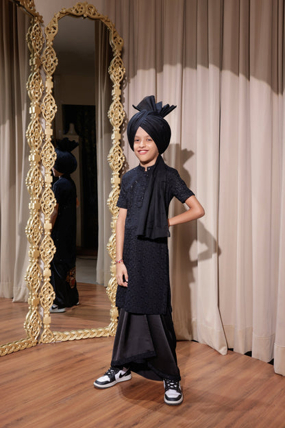 Black Kurta Chadra Hartansh Clothing Pvt Ltd