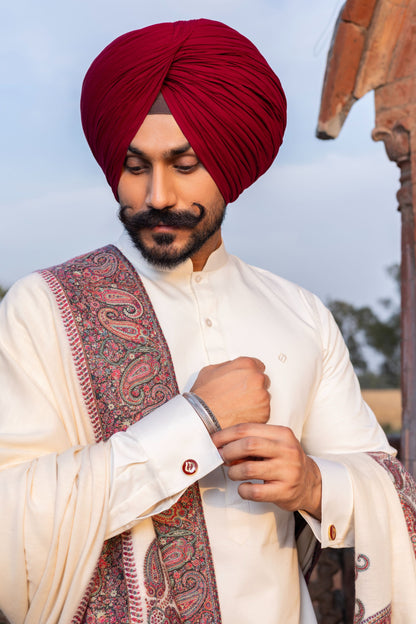 Royal Handloom Shawl with Kurta set Hartansh Clothing Pvt Ltd