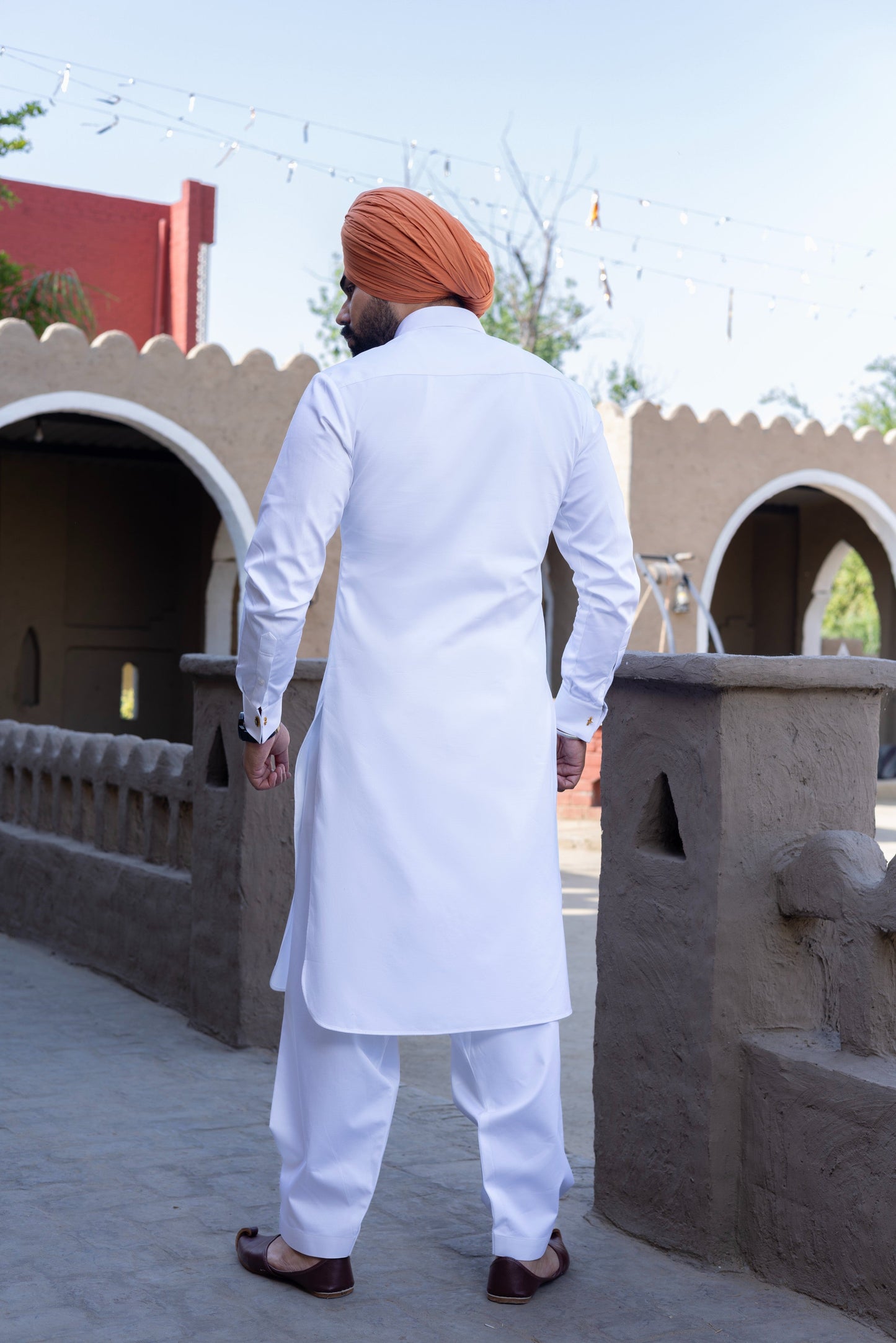 Pathani with Leather Holster Hartansh Clothing Pvt Ltd