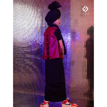 Black Kurta Chadra with Jacket Hartansh Clothing Pvt Ltd