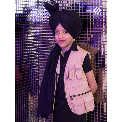 Black Kurta Chadra with Jacket Hartansh Clothing Pvt Ltd