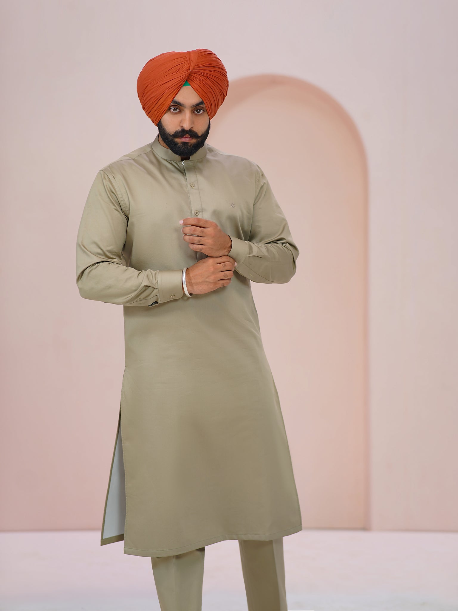 New Colour Kurta Pajama Olive Colour Kurta Pyjama – Hartansh